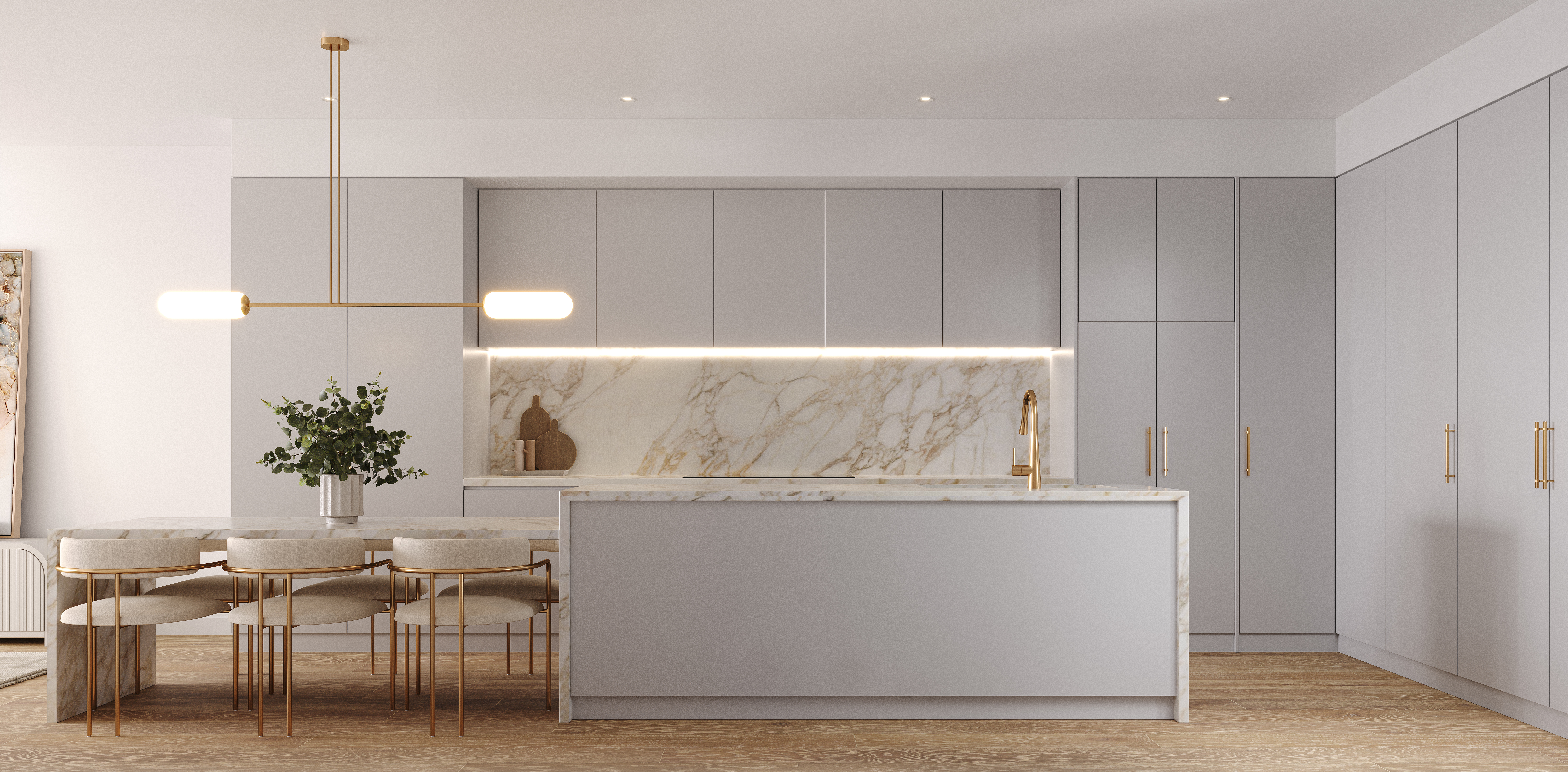Kitchen light scheme — CGI
